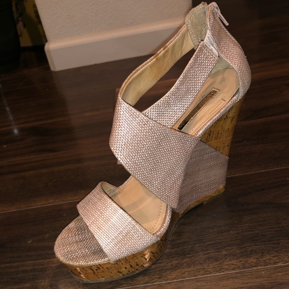 BCBGeneration Tan Wedges - Picture 5 of 7